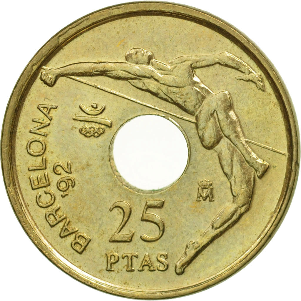 Munten, Spanje, Juan Carlos I, 25 Pesetas, 1991, Madrid, PR+, Aluminum-Bronze