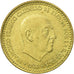 Spain, Francisco Franco, caudillo, Peseta, 1966, MS(60-62), Aluminum-Bronze