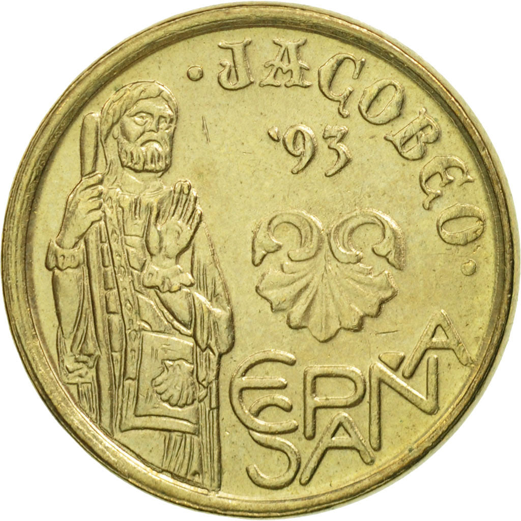 Espagne, Juan Carlos I, 5 Pesetas, 1993, Madrid, SPL, Aluminum-Bronze, KM:919