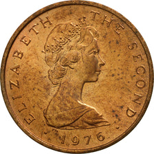 Isle of Man, Elizabeth II, Penny, 1976, Pobjoy Mint, AU(55-58), Bronze, KM:33