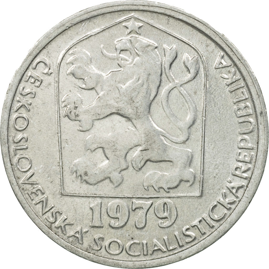 Coin, Czechoslovakia, 10 Haleru, 1979, MS(63), Aluminum, KM:80