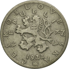 Munten, Tsjecho-Slowakije, 50 Haleru, 1922, PR, Copper-nickel, KM:2