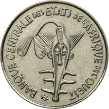 Moneta, Kraje Afryki Zachodniej, 100 Francs, 1974, Paris, MS(63), Nikiel, KM:4
