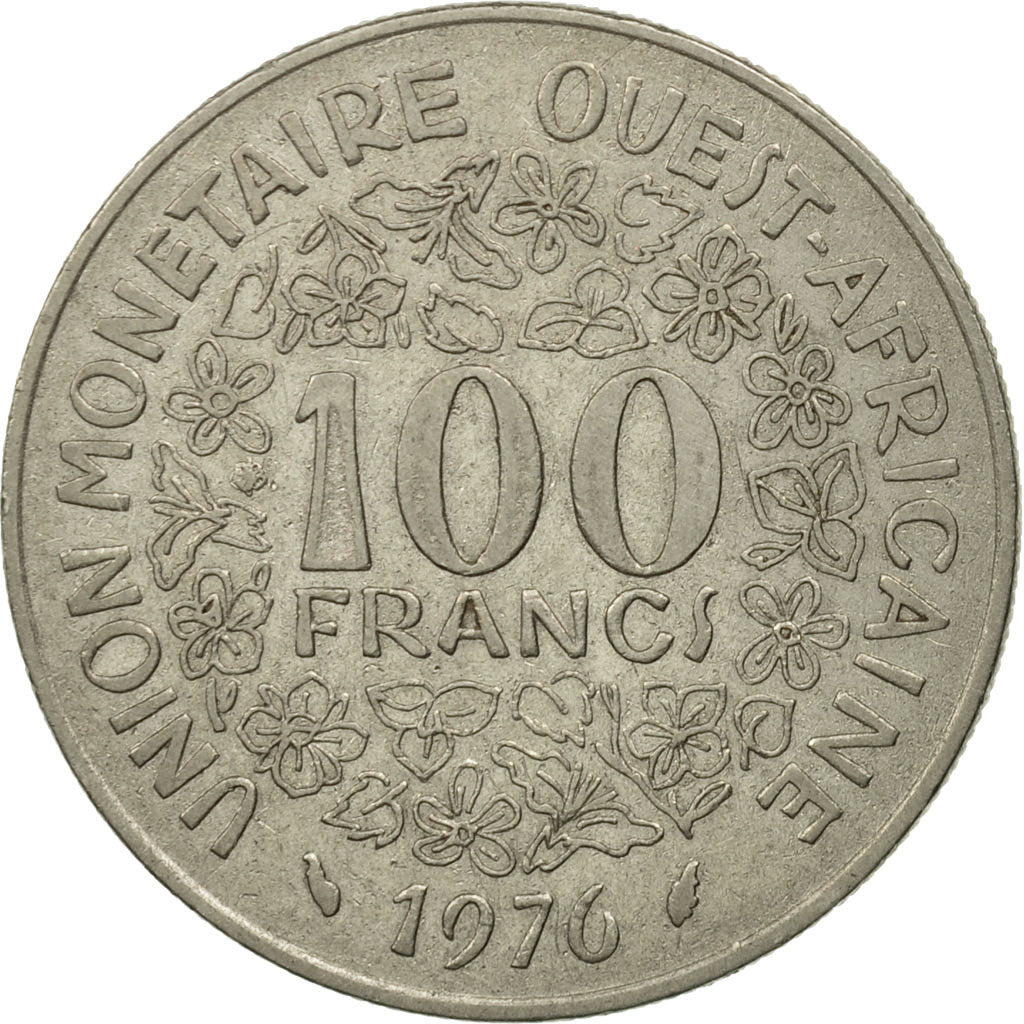 Moneta, Stati dell'Africa occidentale, 100 Francs, 1976, Paris, SPL, Nichel