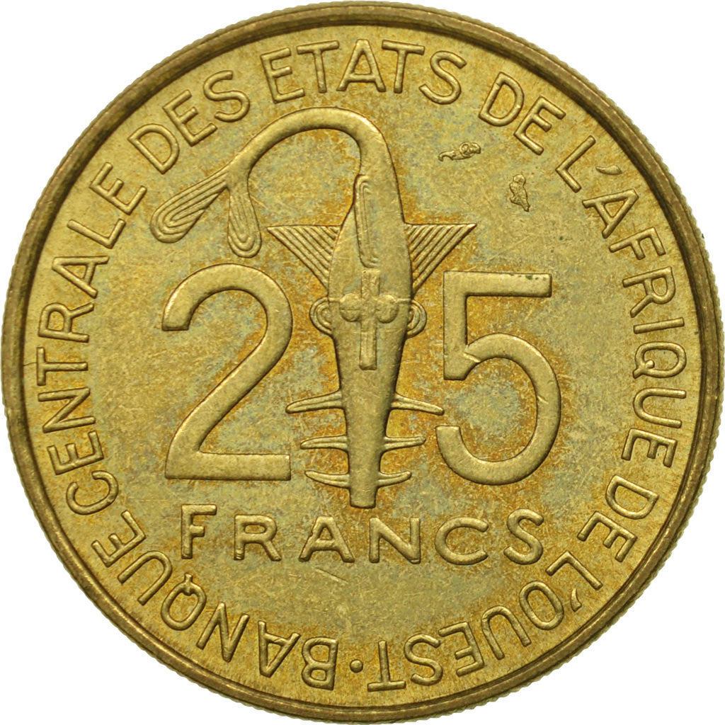 Monnaie, West African States, 25 Francs, 1972, Paris, SUP+, Aluminum-Bronze