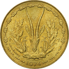 Coin, West African States, 10 Francs, 1974, Paris, MS(60-62)