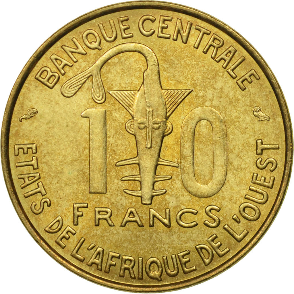 Coin, West African States, 10 Francs, 1974, Paris, MS(60-62)