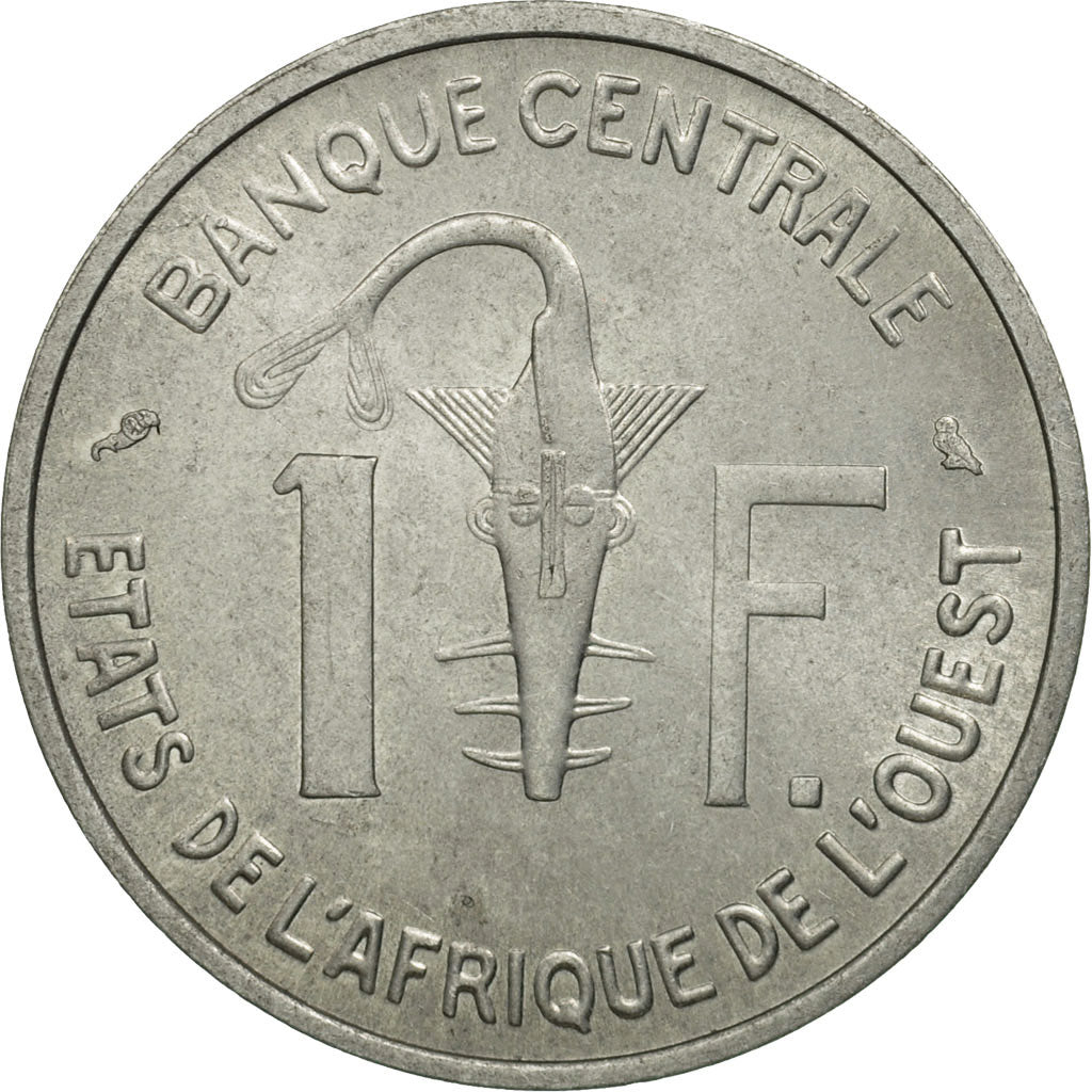 Coin, West African States, Franc, 1972, Paris, MS(63), Aluminum, KM:3.1