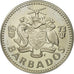 Coin, Barbados, 25 Cents, 1973, Franklin Mint, MS(65-70), Copper-nickel, KM:13