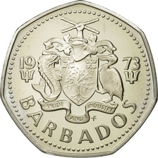 Barbados, Dollar, 1973, Franklin Mint, PROOF MS(65-70), Copper-nickel, KM:14.1
