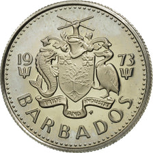 Coin, Barbados, 10 Cents, 1973, Franklin Mint, MS(65-70), Copper-nickel, KM:12