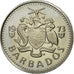 Coin, Barbados, 10 Cents, 1973, Franklin Mint, MS(65-70), Copper-nickel, KM:12