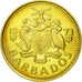 Coin, Barbados, 5 Cents, 1973, Franklin Mint, MS(65-70), Brass, KM:11