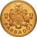 Monnaie, Barbados, Cent, 1973, Franklin Mint, FDC, Bronze, KM:10
