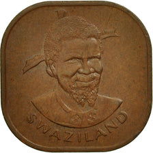 Suazilandia, Sobhuza II, 2 Cents, 1974, British Royal Mint, MBC+, Bronce, KM:8
