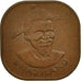 Suazilandia, Sobhuza II, 2 Cents, 1974, British Royal Mint, MBC+, Bronce, KM:8