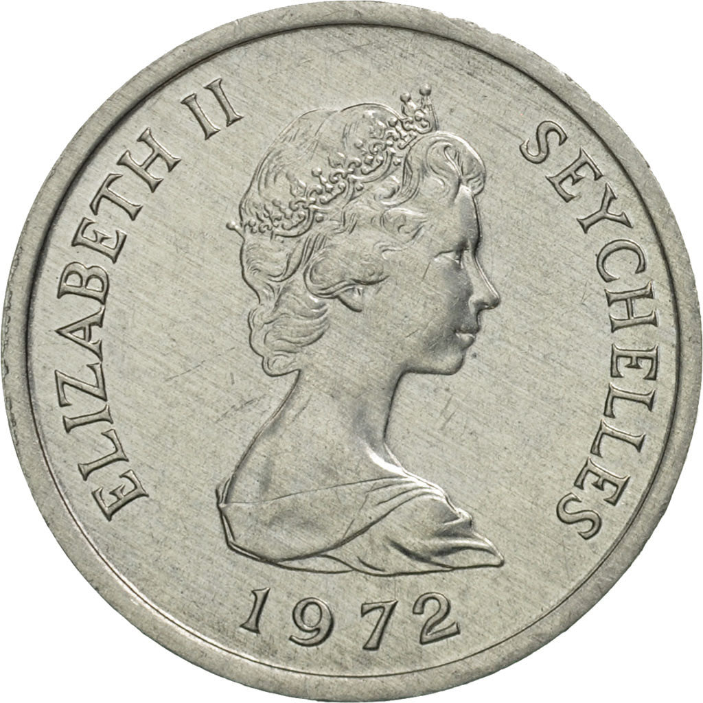 Seychelles, Cent, 1972, British Royal Mint, MS(63), Aluminum, KM:17