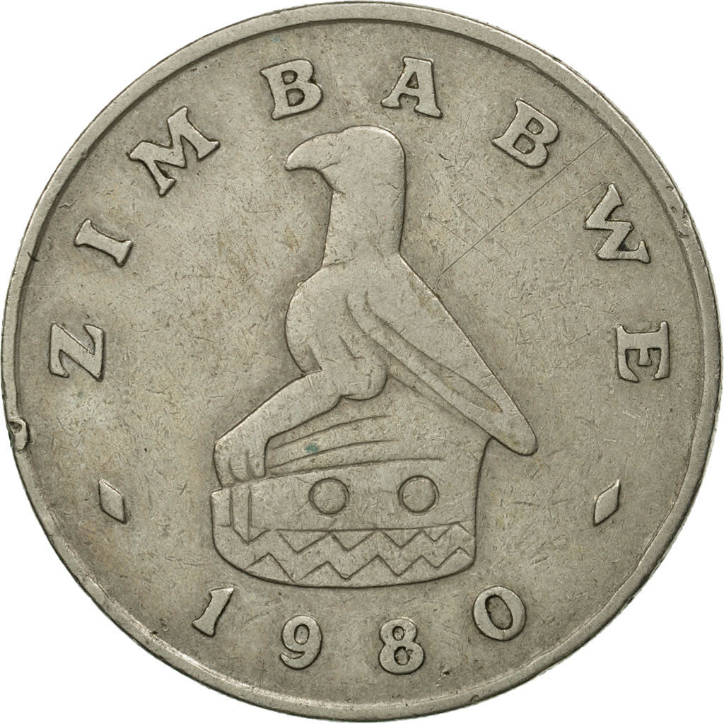 Zimbabwe, Dollar, 1980, MS(60-62), Copper-nickel, KM:6