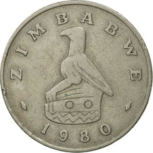 Zimbabwe, Dollar, 1980, MS(60-62), Copper-nickel, KM:6