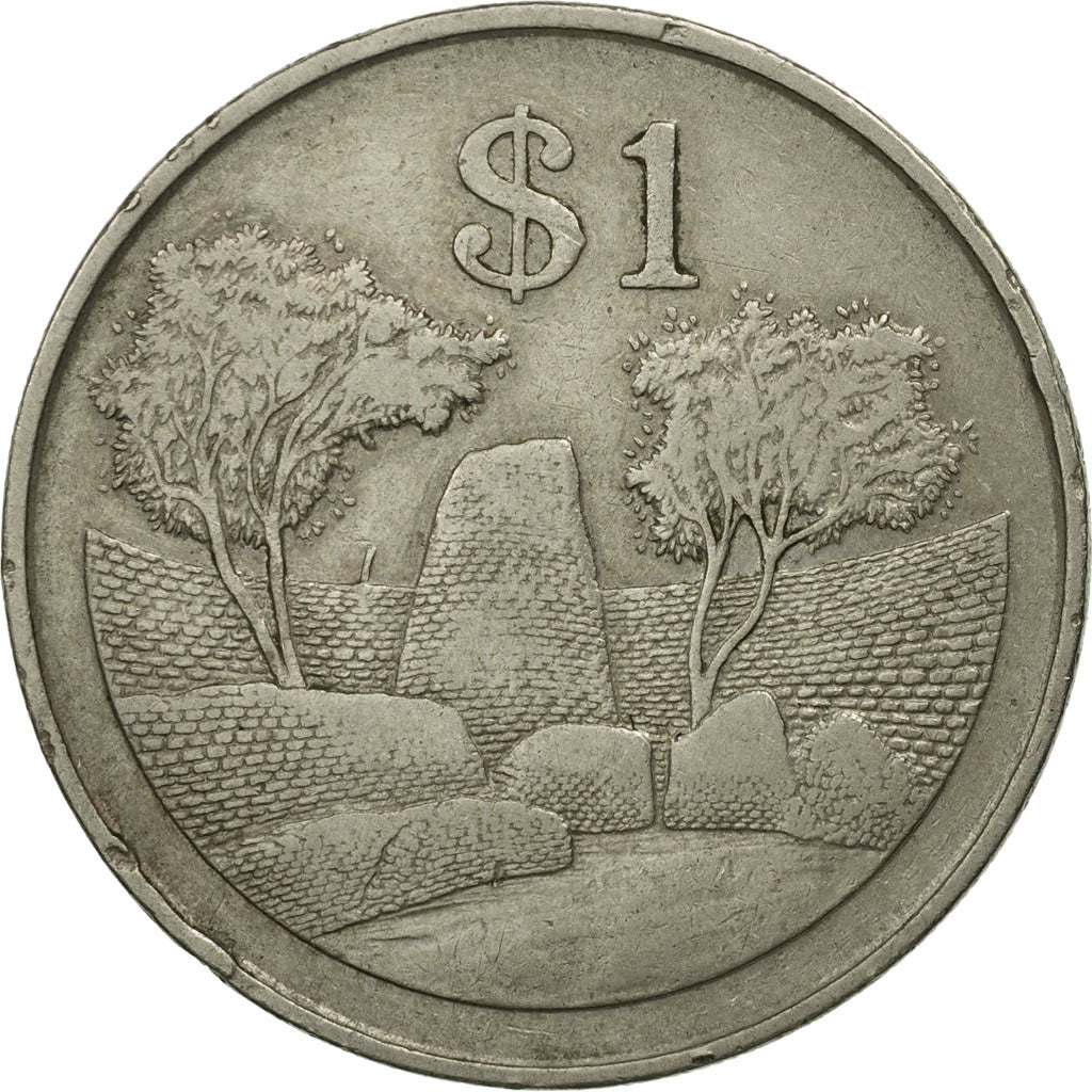 Zimbabwe, Dollar, 1980, MS(60-62), Copper-nickel, KM:6