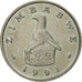 Coin, Zimbabwe, 10 Cents, 1991, MS(63), Copper-nickel, KM:3