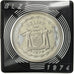 Moneda, Belice, 5 Dollars, 1974, Franklin Mint, SC, Plata, KM:44a