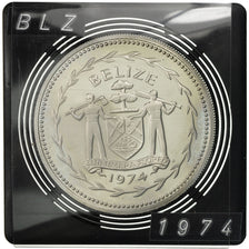 Moneta, Belize, 10 Dollars, 1974, Franklin Mint, SPL, Argento, KM:45a