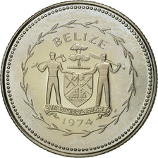 Coin, Belize, 10 Cents, 1974, Franklin Mint, MS(63), Copper-nickel, KM:40