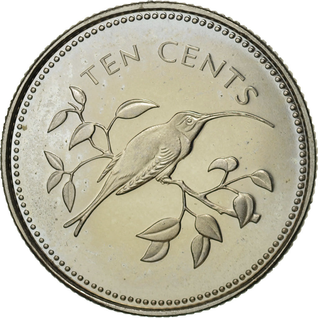Coin, Belize, 10 Cents, 1974, Franklin Mint, MS(63), Copper-nickel, KM:40