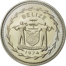 Belize, 50 Cents, 1974, Franklin Mint, SPL, Rame-nichel, KM:42