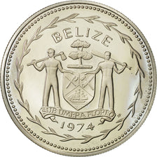 Coin, Belize, Dollar, 1974, Franklin Mint, MS(63), Copper-nickel, KM:43