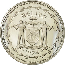 Coin, Belize, Dollar, 1974, Franklin Mint, MS(63), Copper-nickel, KM:43