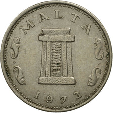 Coin, Malta, 5 Cents, 1972, British Royal Mint, MS(63), Copper-nickel, KM:10