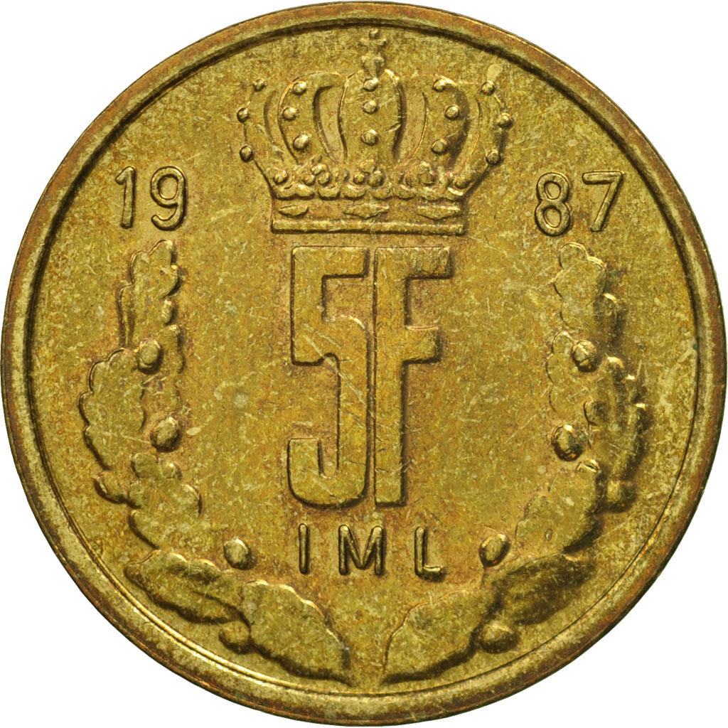 Munten, Luxemburg, Jean, Franc, 1987, PR, Copper-nickel, KM:59
