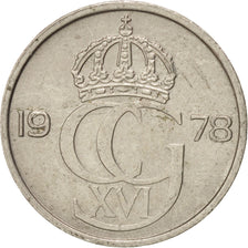 Svezia, Carl XVI Gustaf, 25 Öre, 1978, SPL-, Rame-nichel, KM:851