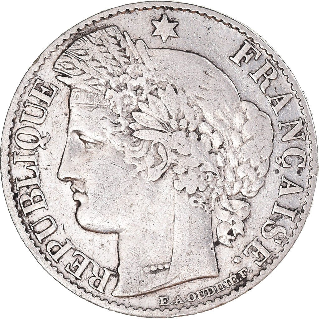 Monnaie, France, Cérès, 50 Centimes, 1881, Paris, TB+, Argent, Gadoury:419a