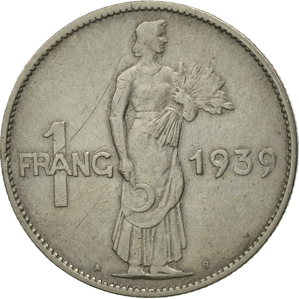 Coin, Luxembourg, Charlotte, Franc, 1939, MS(63), Copper-nickel, KM:44