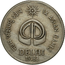 Coin, INDIA-REPUBLIC, 25 Paise, 1982, AU(55-58), Copper-nickel, KM:52