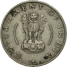 Coin, INDIA-REPUBLIC, 1/4 Rupee, 1954, Calcutta, MS(60-62), Nickel, KM:5.3