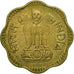 INDIA-REPUBLIC, 10 Paise, 1970, MS(60-62), Nickel-brass, KM:26.3