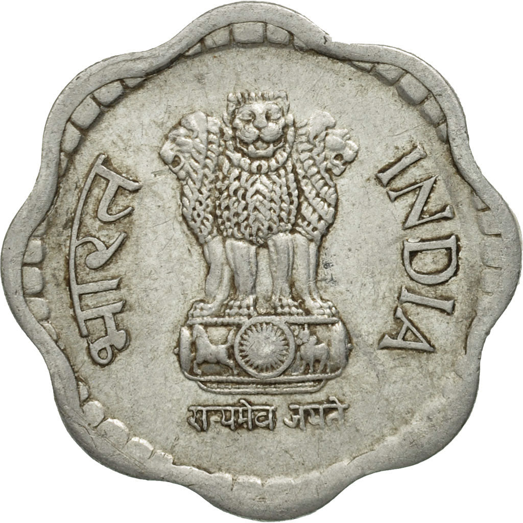 Coin, INDIA-REPUBLIC, 10 Paise, 1983, MS(60-62), Aluminum, KM:39