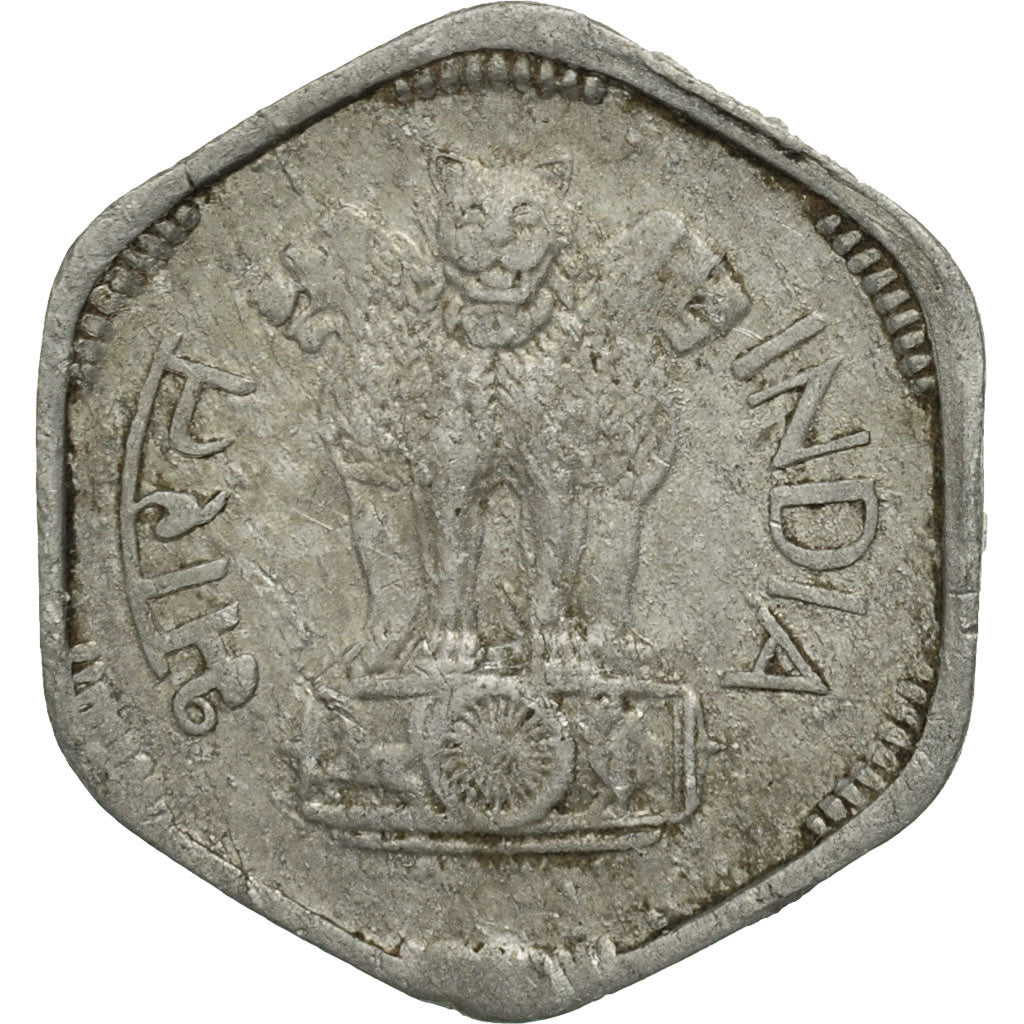 Moneta, REPUBBLICA DELL’INDIA, 3 Paise, 1968, SPL, Alluminio, KM:14.1