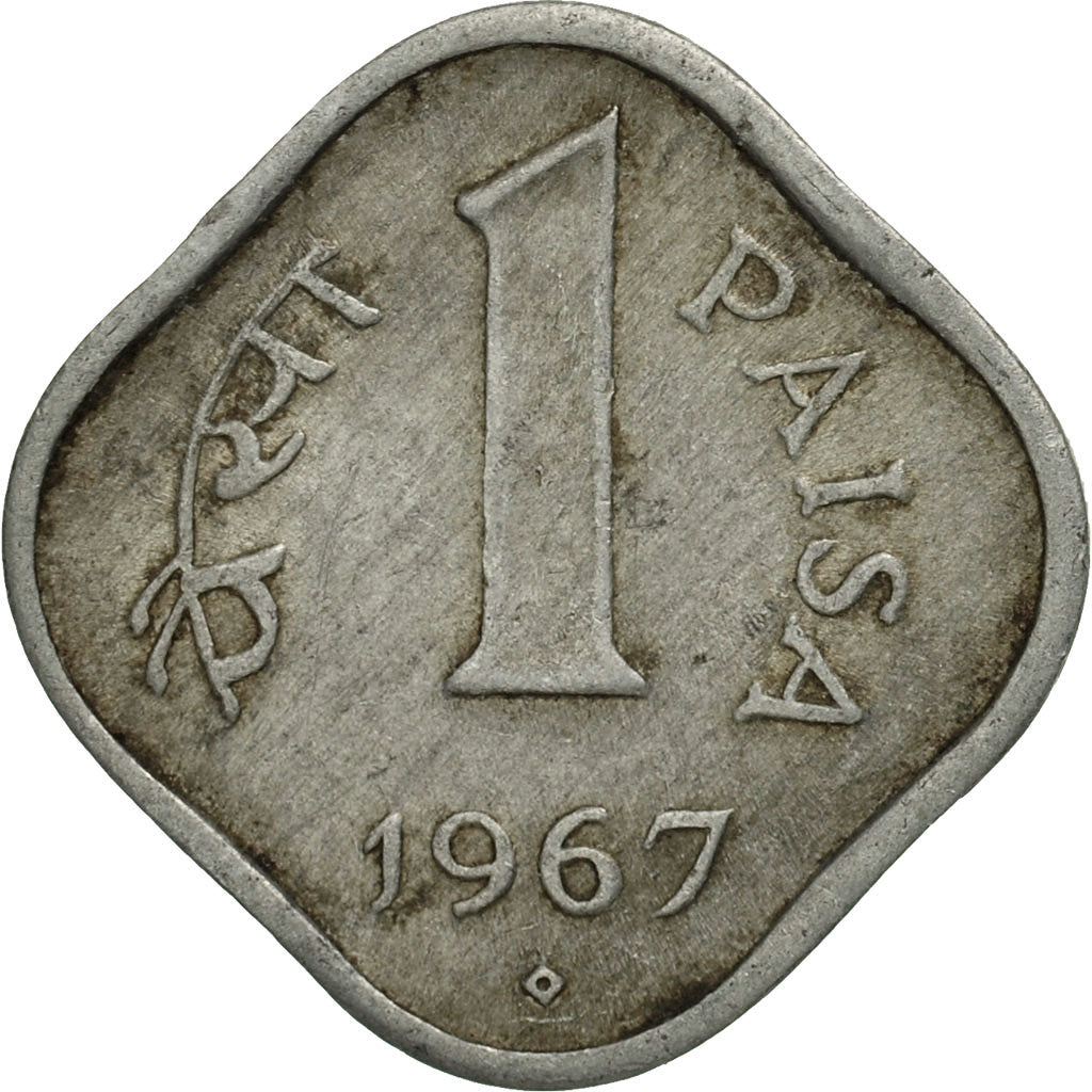 Coin, INDIA-REPUBLIC, Paisa, 1967, AU(55-58), Aluminum, KM:10.1