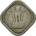 INDIA-REPUBLIC, 5 Naye Paise, 1961, MS(60-62), Copper-nickel, KM:16