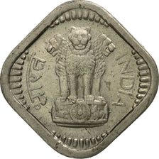 INDIA-REPUBLIC, 5 Paise, 1966, AU(55-58), Copper-nickel, KM:17