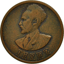 Ethiopia, Haile Selassie I, 10 Cents, Assir Santeem, 1944, AU(55-58), Copper