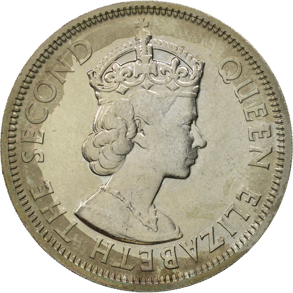Coin, Mauritius, Elizabeth II, Rupee, 1978, MS(60-62), Copper-nickel, KM:35.1