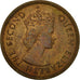Moneta, Mauritius, Elizabeth II, 2 Cents, 1975, BB+, Bronzo, KM:32