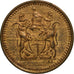 Rhodesia, 1/2 Cent, 1975, AU(55-58), Bronze, KM:9