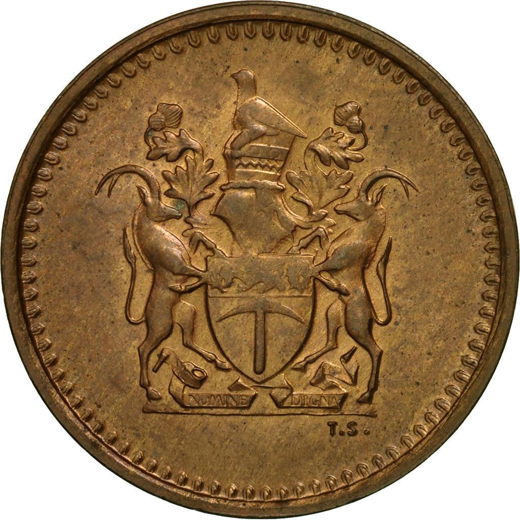 Rhodesia, Cent, 1975, AU(55-58), Bronze, KM:10